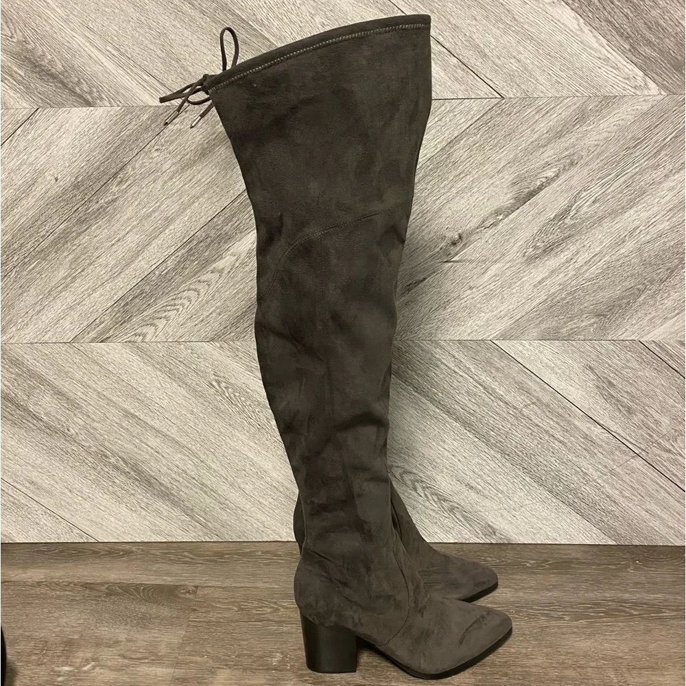 Marc Fisher | Arletta Over The Knee Boots In Grey NEW SIZE 9.5
